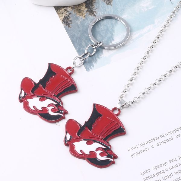 10pcrj japan game persona 5 p5 keychain take your heart logo red hat pendant keychain for women men car jewelry accessories gift, Silver
10pcrj japan game persona 5 p5 keychain take your heart logo red hat pendant keychain for women men car jewelry accessories gift, Silver