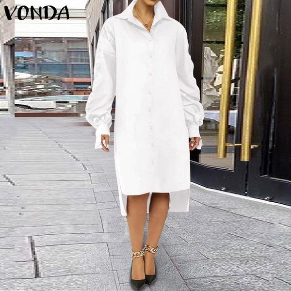 casual dresses women spring dress 2021 vonda vintage lapel collar asymmetric dresss solid color long sleeve party vestidos femme robe, Black;gray
casual dresses women spring dress 2021 vonda vintage lapel collar asymmetric dresss solid color long sleeve party vestidos femme robe, Black;gray