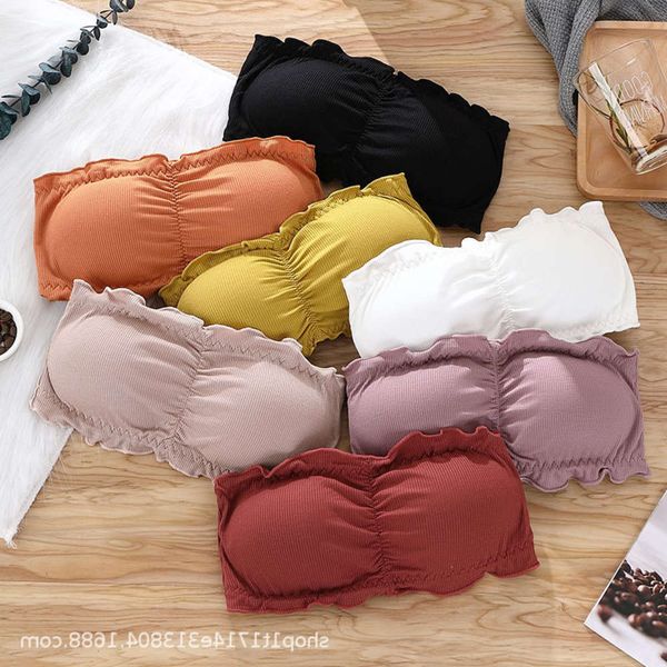 lingerie girl thread cotton back one line wrapped bra for women, Black;pink
lingerie girl thread cotton back one line wrapped bra for women, Black;pink