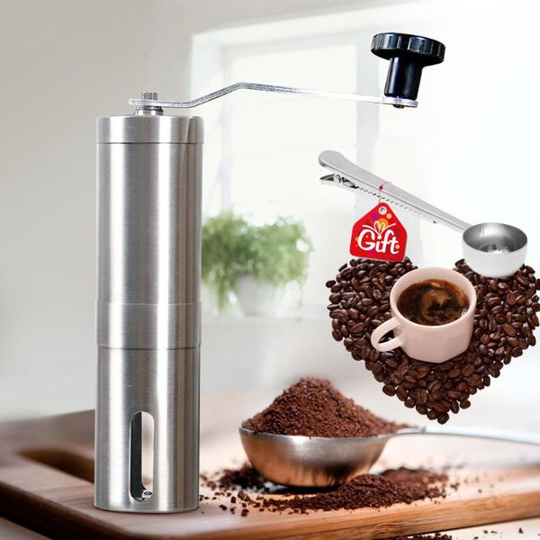 manual coffee grinders grinder mini 304 stainless steel hand handmade bean burr mill kitchen tool with seal spoon
manual coffee grinders grinder mini 304 stainless steel hand handmade bean burr mill kitchen tool with seal spoon