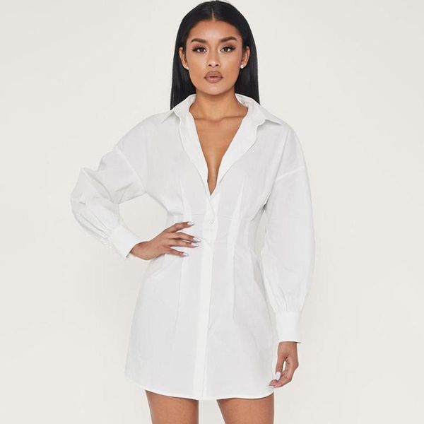 casual dresses button shirt dress elegant streetwear autumn mini women long sleeve collar back bandage turn- down, Black;gray 
casual dresses button shirt dress elegant streetwear autumn mini women long sleeve collar back bandage turn- down, Black;gray