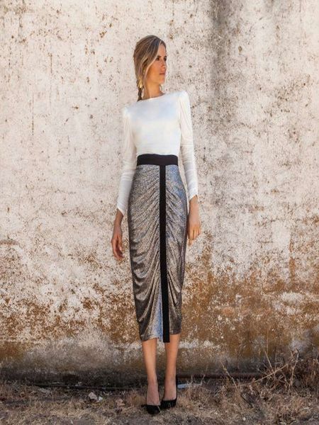 dress spring women's round neck long sleeve pencil skirt slim women s clothing, Black;gray
dress spring women's round neck long sleeve pencil skirt slim women s clothing, Black;gray