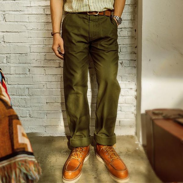 men's pants personality display 8oz og-107 baker straight leg casual trousers olive green, Black
men's pants personality display 8oz og-107 baker straight leg casual trousers olive green, Black