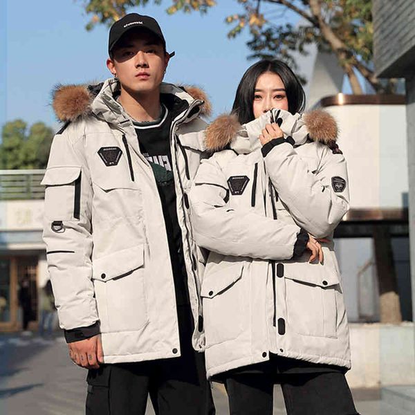 fashion men down real jacket fur collar hodded young workwear puffer thicken warm outdoor winter white duck coats, Black
fashion men down real jacket fur collar hodded young workwear puffer thicken warm outdoor winter white duck coats, Black