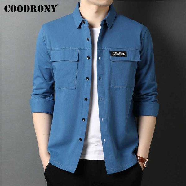 coodrony brand spring autumn streetwear fashion style big pocket 100% cotton long sleeve shirt men clothing c6112 210628, White;black
coodrony brand spring autumn streetwear fashion style big pocket 100% cotton long sleeve shirt men clothing c6112 210628, White;black