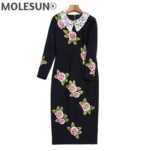 casual dresses designer retro elegant autumn women water soluble lace lapel diamond embroidered black office party midi dress, Black;gray
casual dresses designer retro elegant autumn women water soluble lace lapel diamond embroidered black office party midi dress, Black;gray