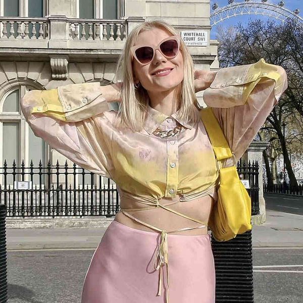 vintage women tie-dye floral blouses summer beach fashion ladies loose satin party female chic 210430, White
vintage women tie-dye floral blouses summer beach fashion ladies loose satin party female chic 210430, White