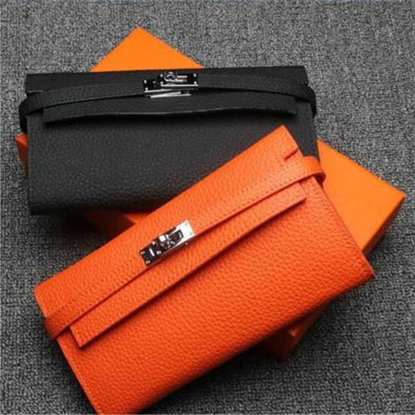 2021 new arrival women fashion temperament proce wallets first layer cowhide leather card holders leisure lock wallet long purse, Red;black
2021 new arrival women fashion temperament proce wallets first layer cowhide leather card holders leisure lock wallet long purse, Red;black