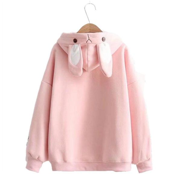 women's hoodies & sweatshirts women hooded cartoon embroidery with ears on hood harakuju cute pocket pullover sweet girl tracksuits, Black
women's hoodies & sweatshirts women hooded cartoon embroidery with ears on hood harakuju cute pocket pullover sweet girl tracksuits, Black