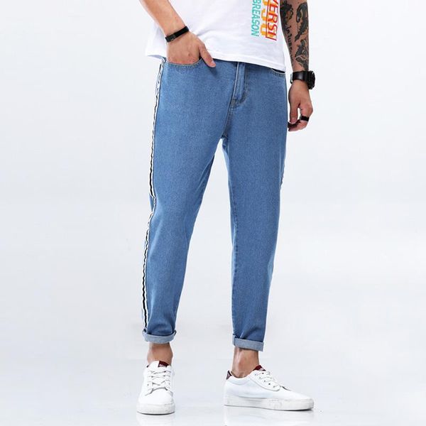 casual jeans men pants quality cotton simple style cargo trousers male youth pencil ankle-length brand muls men's, Blue
casual jeans men pants quality cotton simple style cargo trousers male youth pencil ankle-length brand muls men's, Blue