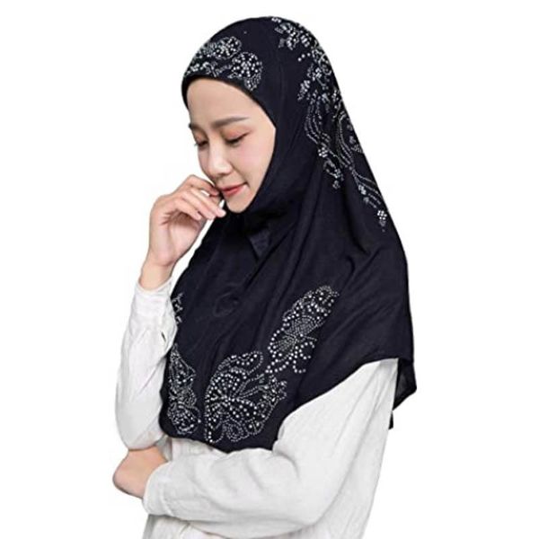 scarves muslim islam crystal headscarf hijabs cap for women girl cotton long scarf wrap, Blue;gray
scarves muslim islam crystal headscarf hijabs cap for women girl cotton long scarf wrap, Blue;gray
