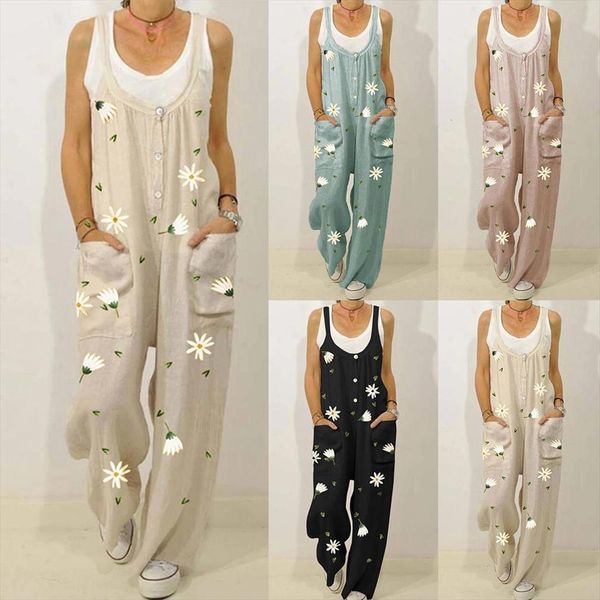 plus size s 5xl overalls women jumpsuits stylish button sleeveless marguerite print pockets jumpsuit bib overall, Black;white
plus size s 5xl overalls women jumpsuits stylish button sleeveless marguerite print pockets jumpsuit bib overall, Black;white
