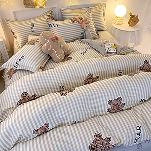 bedding sets four pieces home textile lovely bear pure cotton comefortable soft bedspread quality quilt cover pillowcase oceania
bedding sets four pieces home textile lovely bear pure cotton comefortable soft bedspread quality quilt cover pillowcase oceania