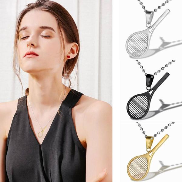 pendant necklaces tennis racket necklace fashion gift outdoor titanium steel beads chain trendy choker gothic, Silver
pendant necklaces tennis racket necklace fashion gift outdoor titanium steel beads chain trendy choker gothic, Silver