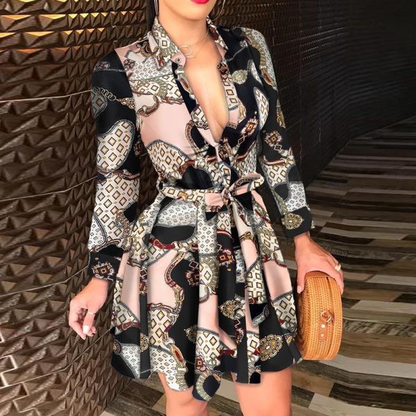 casual dresses 2021 autumn summer elegant dress v-neck long sleeve chain printed buttons a-line women fashion party vestidos, Black;gray
casual dresses 2021 autumn summer elegant dress v-neck long sleeve chain printed buttons a-line women fashion party vestidos, Black;gray