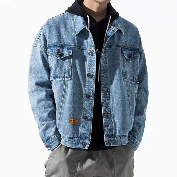 men's plus size outerwear autumn and winter denim jaet korean fashion loose street brand ins work top
men's plus size outerwear autumn and winter denim jaet korean fashion loose street brand ins work top