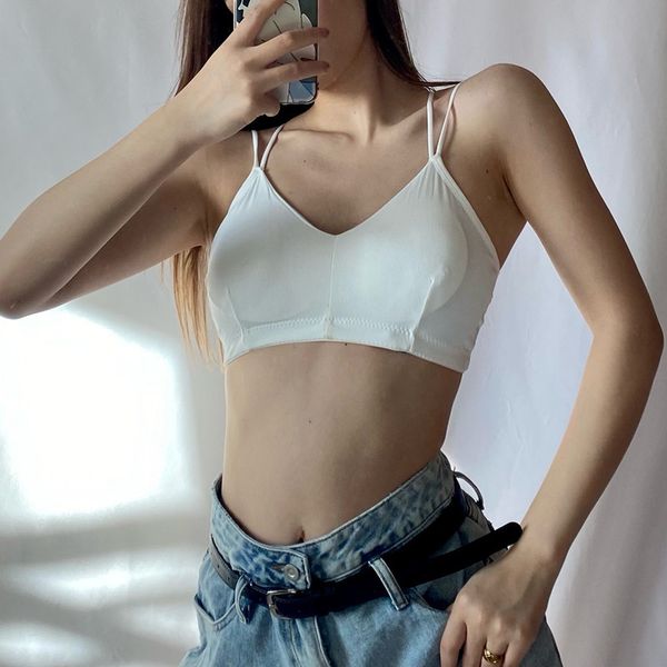 tank 2021 spring summer thin basic woman silk neck ice sweater girls soft elastic fashion, White
tank 2021 spring summer thin basic woman silk neck ice sweater girls soft elastic fashion, White