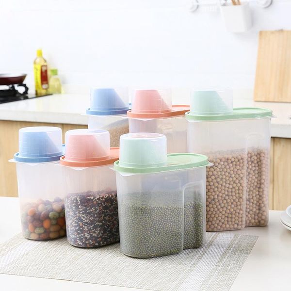1.9l-2.5l kitchen sealed grains storage box transparent rice bucket jars organizer plastic tank bottles with measuring cup &
1.9l-2.5l kitchen sealed grains storage box transparent rice bucket jars organizer plastic tank bottles with measuring cup &