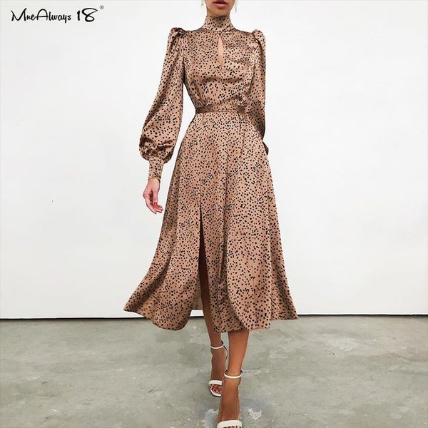 turtleneck polka dot khaki women dress puff sleeve satin split pleated a line long dresses spots hollow out, Black;gray
turtleneck polka dot khaki women dress puff sleeve satin split pleated a line long dresses spots hollow out, Black;gray