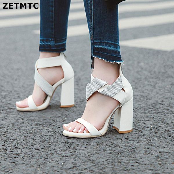 high heels sandals gladiator summer for women double buckle square flock female party wedding ladies shoes, Black
high heels sandals gladiator summer for women double buckle square flock female party wedding ladies shoes, Black