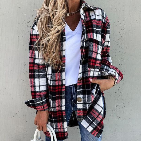 women's jackets shirts for women plaid long sleeve button up shirt collared and blouse 2021 autumn spring fashion loose casual black w, Black;brown
women's jackets shirts for women plaid long sleeve button up shirt collared and blouse 2021 autumn spring fashion loose casual black w, Black;brown