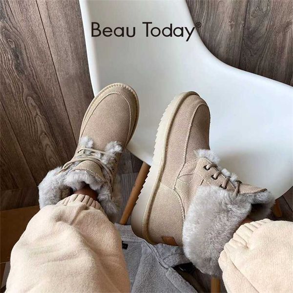 beautoday snow boots women kid suede leather lace up ankle boots warm wool ladies winter fur shoes handmade 08204 211103, Black
beautoday snow boots women kid suede leather lace up ankle boots warm wool ladies winter fur shoes handmade 08204 211103, Black