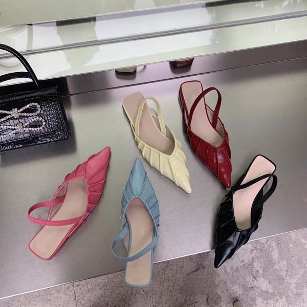 fashion women sandals pointed toe flats heeled back strap elastic band candy color ladies summer shoes woman size 35-39, Black
fashion women sandals pointed toe flats heeled back strap elastic band candy color ladies summer shoes woman size 35-39, Black