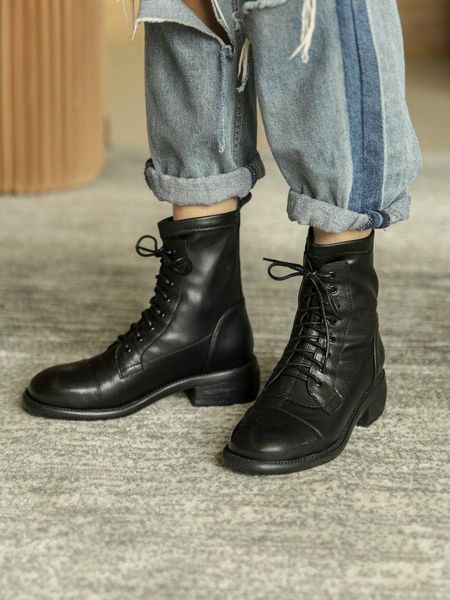 boots eshtonshero shoes woman leather round toe med heel platform lace up winter ladies motorcycle ankle size 3-9, Black
boots eshtonshero shoes woman leather round toe med heel platform lace up winter ladies motorcycle ankle size 3-9, Black