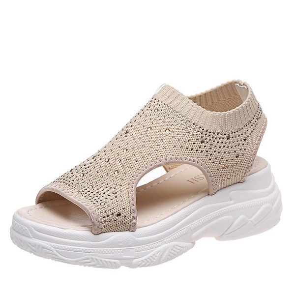 sandals 2021 summer women crystal casual ladies thick bottom shoes soft breathable fashion beach slippers peep toe slides, Black
sandals 2021 summer women crystal casual ladies thick bottom shoes soft breathable fashion beach slippers peep toe slides, Black