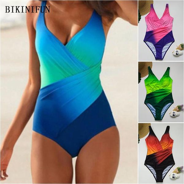 gradient monokini women cross chest swimsuit v plunge swimwear s-5xl girl plus size one piece suit backless beachwear one-piece suits
gradient monokini women cross chest swimsuit v plunge swimwear s-5xl girl plus size one piece suit backless beachwear one-piece suits