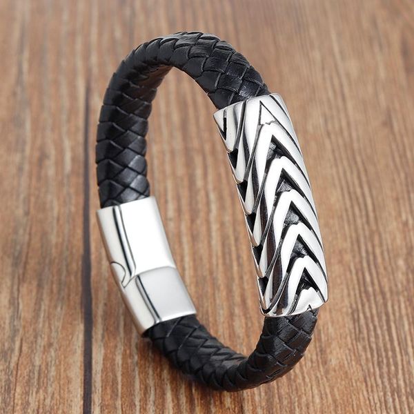 charm bracelets classic style black color genuine leather bracelet for men easy hook personality simple design bangle & gift, Golden;silver
charm bracelets classic style black color genuine leather bracelet for men easy hook personality simple design bangle & gift, Golden;silver