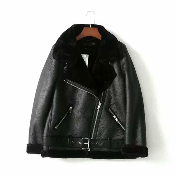 jackets pu long sleeve lapel fur winter warm and velvet locomotive chic women's jacket burgundy fashion wild loose female coat, Black;brown
jackets pu long sleeve lapel fur winter warm and velvet locomotive chic women's jacket burgundy fashion wild loose female coat, Black;brown