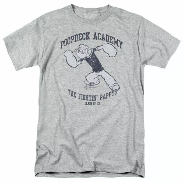 popeye poopdeck academy t shirt mens licensed idw comics tee sport gray, White;black
popeye poopdeck academy t shirt mens licensed idw comics tee sport gray, White;black