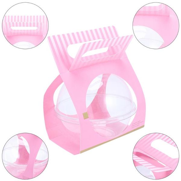 storage bottles & jars 10pcs plastic cake container transparent ball shape disposable mousse round (pink)
storage bottles & jars 10pcs plastic cake container transparent ball shape disposable mousse round (pink)