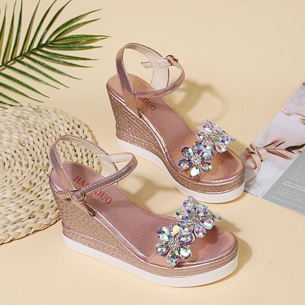 sandals luxury crystal pearl wedge ladies summer high heels platform ankle strap roman shoes, Black
sandals luxury crystal pearl wedge ladies summer high heels platform ankle strap roman shoes, Black