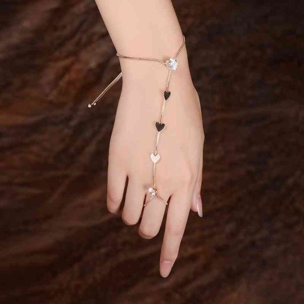 unique design gold color heart hand bracelets for women summer charms crystal finger conjoined jewelry dropshipping, Red;brown
unique design gold color heart hand bracelets for women summer charms crystal finger conjoined jewelry dropshipping, Red;brown
