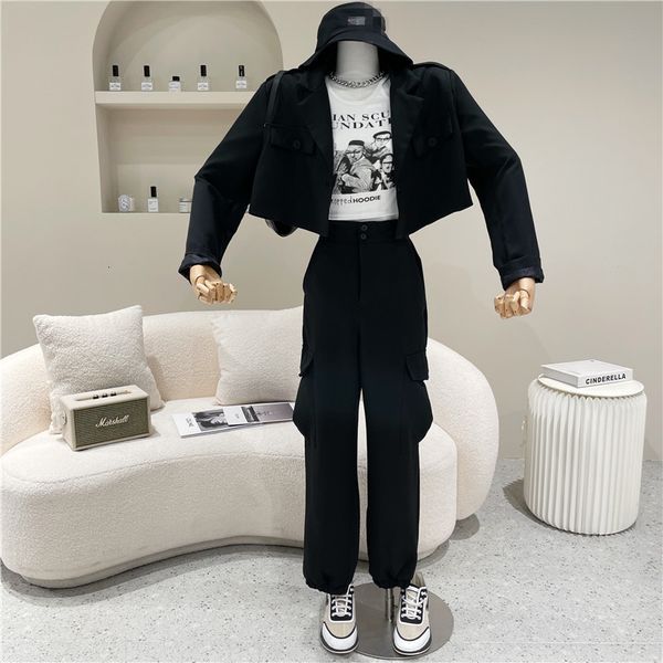 pant nicho design two pieces together spring fashion short blazer suit drop leggings, White
pant nicho design two pieces together spring fashion short blazer suit drop leggings, White