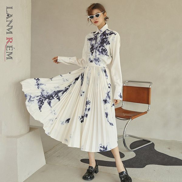 tie dye printed casual shirt spring summer pleated skirts loose street mid-calf for women yk15100 210507, Black
tie dye printed casual shirt spring summer pleated skirts loose street mid-calf for women yk15100 210507, Black