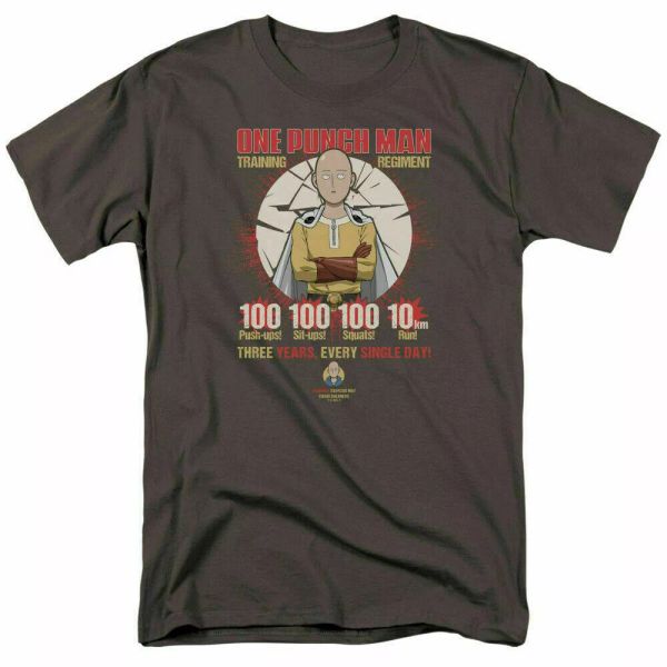 one-punch man training regiment t shirt mens licensed cartoon merch charcoal, White;black
one-punch man training regiment t shirt mens licensed cartoon merch charcoal, White;black