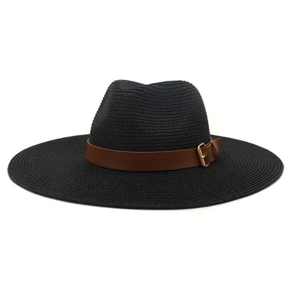 wide brim hats summer lager caps for women retro panama jazz khaki belt straw outdoor sun and men casual, Blue;gray
wide brim hats summer lager caps for women retro panama jazz khaki belt straw outdoor sun and men casual, Blue;gray