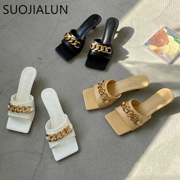 suojialun fashion low heel slipper brand chain open toe women sandal shoes summer outdoor casual flip flops slide mujer 210630, Black
suojialun fashion low heel slipper brand chain open toe women sandal shoes summer outdoor casual flip flops slide mujer 210630, Black
