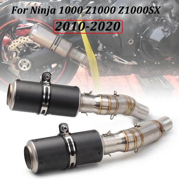 motorcycle middle pipe with carbon fiber tail exhaust muffler silp on for ninja 1000 z1000 z1000sx 2010-2021 system
motorcycle middle pipe with carbon fiber tail exhaust muffler silp on for ninja 1000 z1000 z1000sx 2010-2021 system