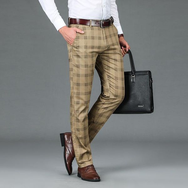 men's pants 2021 plaid elastic mens business casual straight fashion trend designer gentlemen work pant trousers, Black
men's pants 2021 plaid elastic mens business casual straight fashion trend designer gentlemen work pant trousers, Black