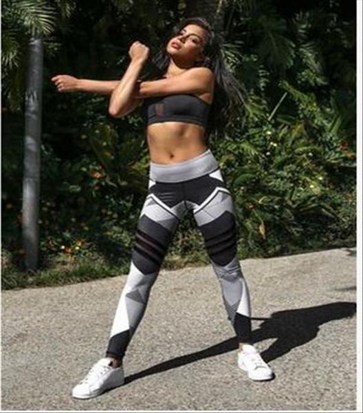 european and american four needle women leggings six wire digital printing hip high waist female, Black
european and american four needle women leggings six wire digital printing hip high waist female, Black