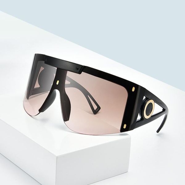 sunglasses big frame for women conjoined trendy personality street pography european and american 2021 fashion, White;black
sunglasses big frame for women conjoined trendy personality street pography european and american 2021 fashion, White;black