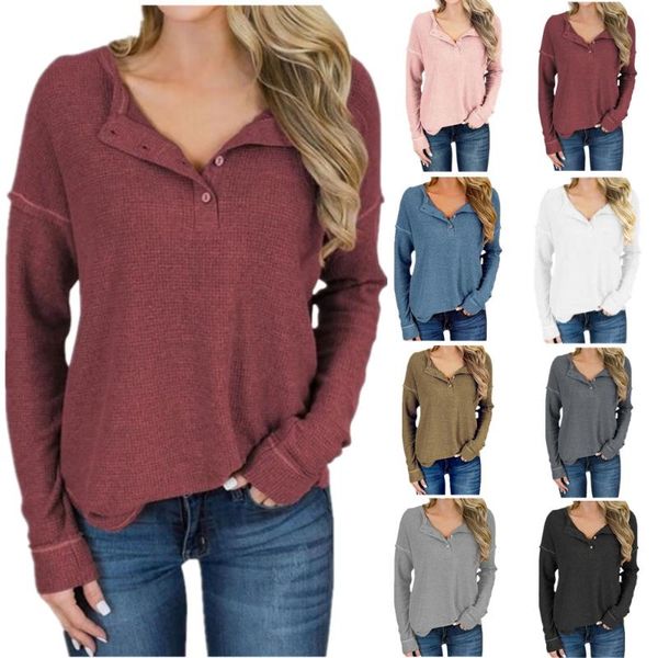 women's hoodies & sweatshirts plus size sweatshirt stretch solid color long-sleeved v-neck button ladies casual loose top, Black
women's hoodies & sweatshirts plus size sweatshirt stretch solid color long-sleeved v-neck button ladies casual loose top, Black