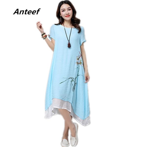 cotton admixture vintage floral plus size for women casual loose long summer dress elegant clothes ladies dresses sundress 210331, Black;gray
cotton admixture vintage floral plus size for women casual loose long summer dress elegant clothes ladies dresses sundress 210331, Black;gray
