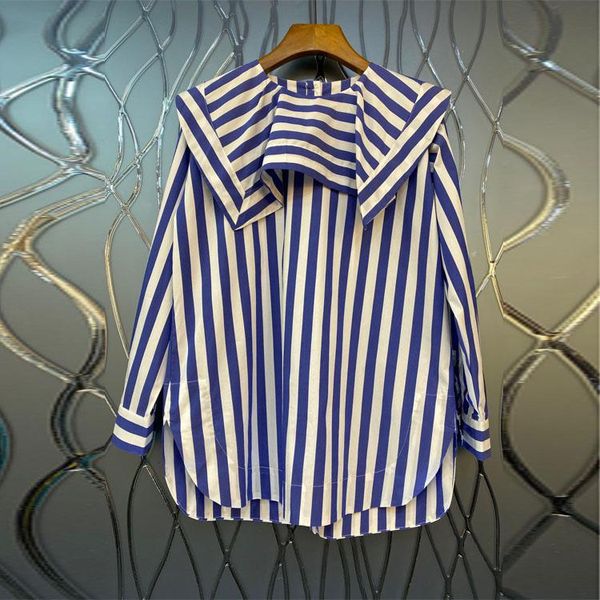 women's blouses & shirts women blouse 2021 autumn female ruffles navy collar white blue striped loose long sleeve shirt guesod
women's blouses & shirts women blouse 2021 autumn female ruffles navy collar white blue striped loose long sleeve shirt guesod