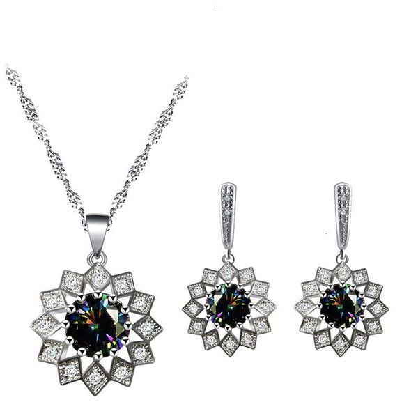 earrings & necklace 925 silver rainbow zircon pendant ornament flower classic party set for women js838
earrings & necklace 925 silver rainbow zircon pendant ornament flower classic party set for women js838