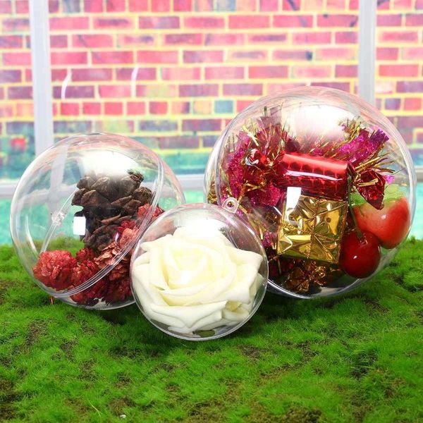 party decoration 10pcs/set clear plastic craft ball acrylic transparent hollow sphere hanging decor bauble christmas baubles gift
party decoration 10pcs/set clear plastic craft ball acrylic transparent hollow sphere hanging decor bauble christmas baubles gift